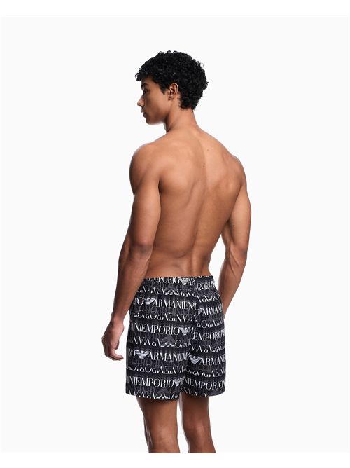 Costume shorts con macro logo all over EMPORIO ARMANI | EM000583AF12338/FC038